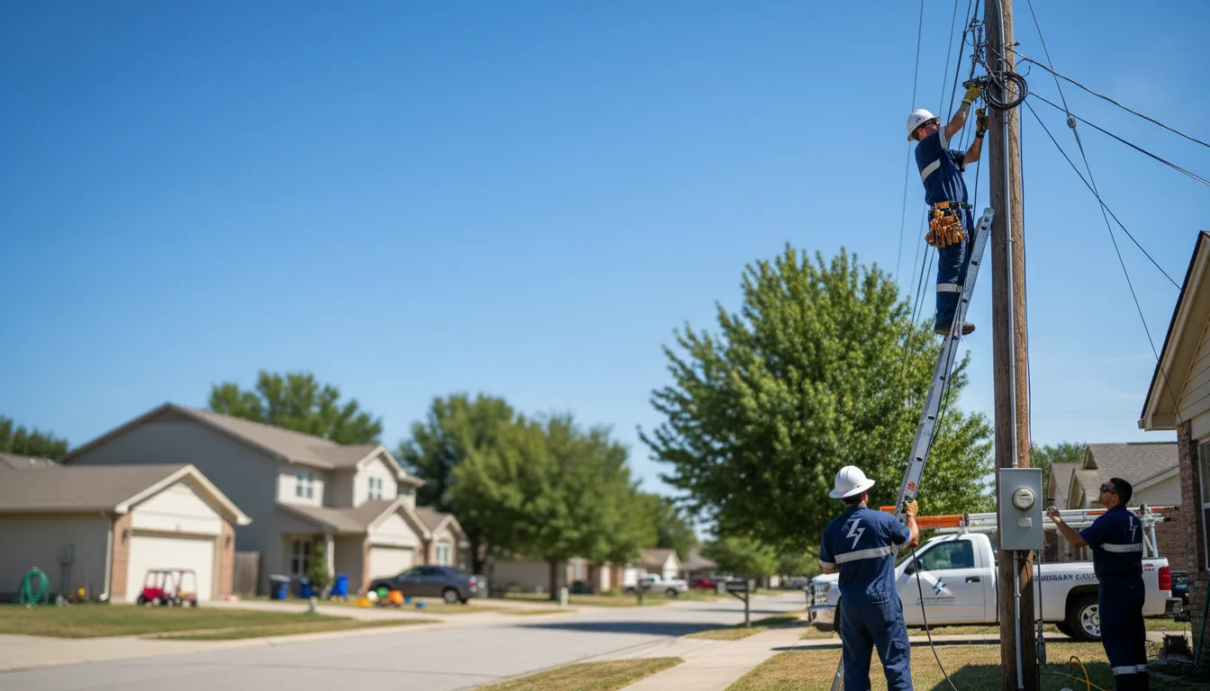 Residential electrician providing installation services in Camanche, IA
